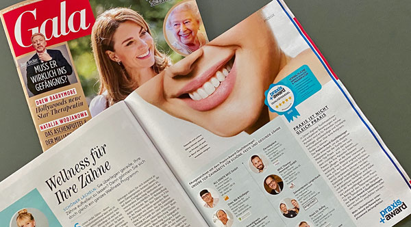 Top-Praxen mit Qualitätssiegel im People-Magazin GALA