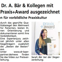 Ausgezeichnete Praxen